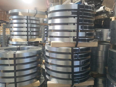 Coils of sheet metal prepared for production